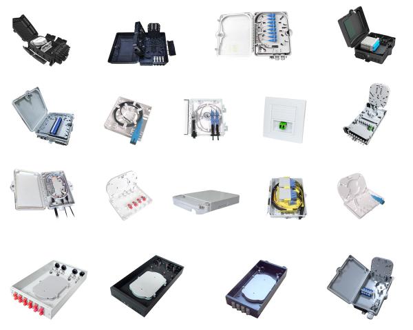 IP65 Fiber Optic Termination Box , Fiber Access Terminal Box 24F To 576F LC SC FC ST
