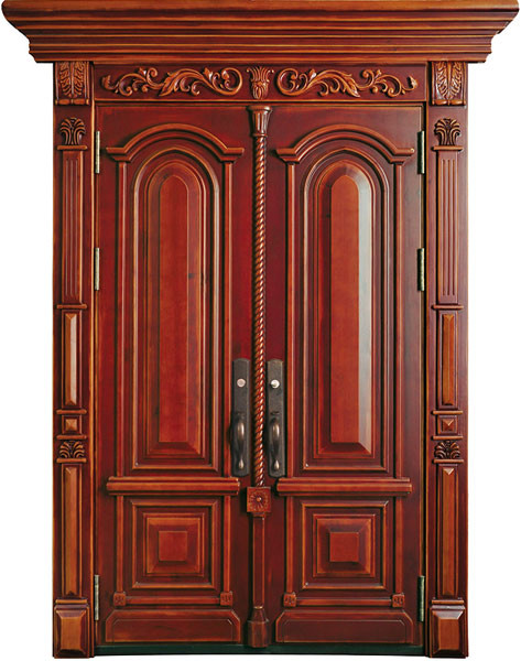 steel wood security armored door