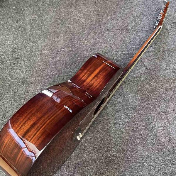 Custom 43 Inch KOA Wood Jumbo Acoustic Guitar with BB Band Electronic