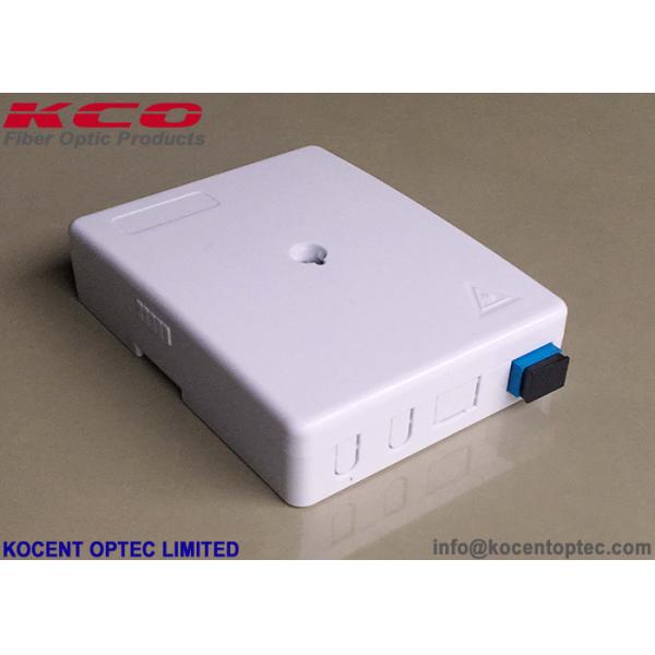 KCO-FTB-02N 2 Port 2 Core Fiber Optic Termination Box FTTH Indoor Face Plate Socket IP55 Rated for SC/UPC SC/APC