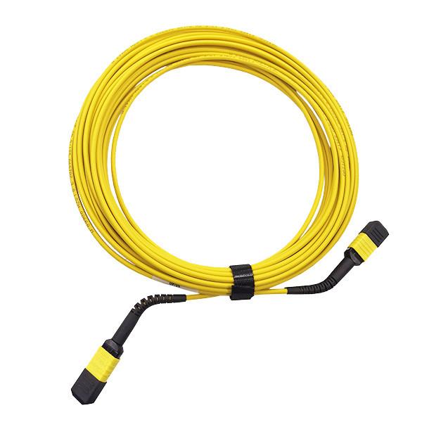 cabo LSZH do remendo de 12F 3.0mm MPO de pequenas perdas com modelo flexível da manutenção programada G657A1 da bota