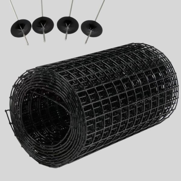 Mesh 0.7mm-1.2mm Bird Guards For Solar Panels Galvanized PVC Coated Wire Mesh