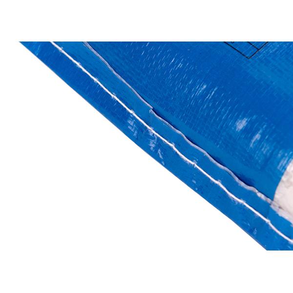 PP Woven Plastic Bags For Packaging , Printed Side Gusset Plastic Rice Bags