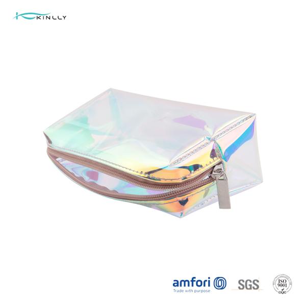 Изготовленный на заказ мешок макияжа холста молнии вокруг сумки холста косметической для женщин