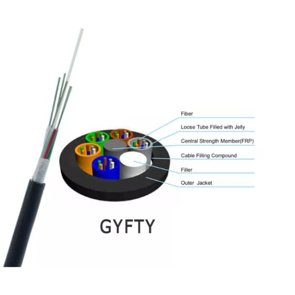 Электромагнитное кабеля оптического волокна извива слоя YTTX GYFTY-24B1 SZ двухстороннее анти-