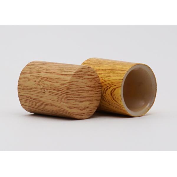 Wood Grain Printing Aluminum Perfume Bottle Caps In Common Size For Perfume Pumps