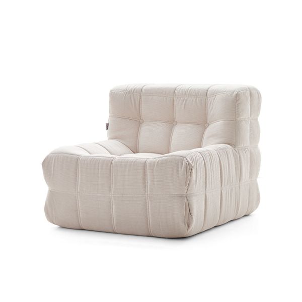 Luxury Modern Brown Vacuum Compression Sofa For Living Room Single 1 Seat Modular Sofa Couch