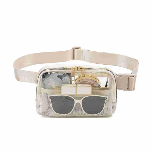 Customized Tote Bag Durable and Transparent Slant Cross Waist Pack for Outdoor Sports