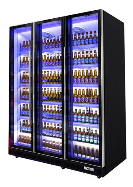 Cor clara diferente do refrigerador comercial da cerveja da bebida das bebidas de refrigerador do refrigerador