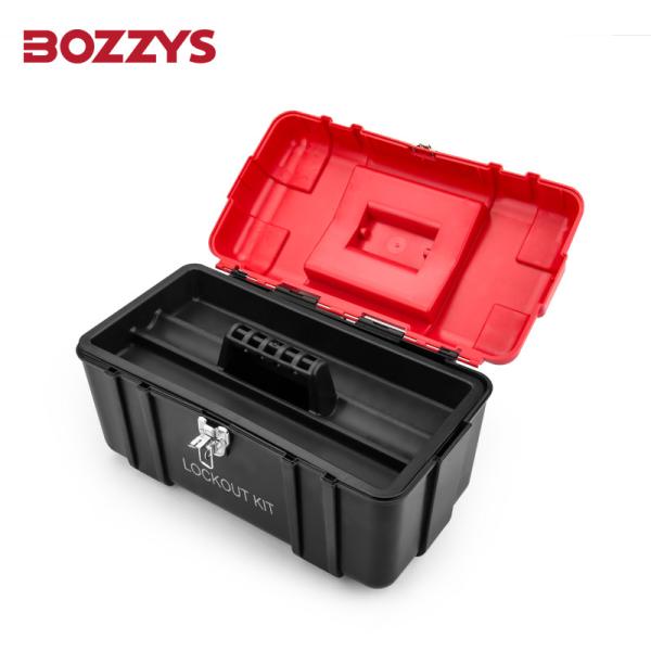 Double Layer PVC Personal Lockout Toolbox With Removable Organizer Tray