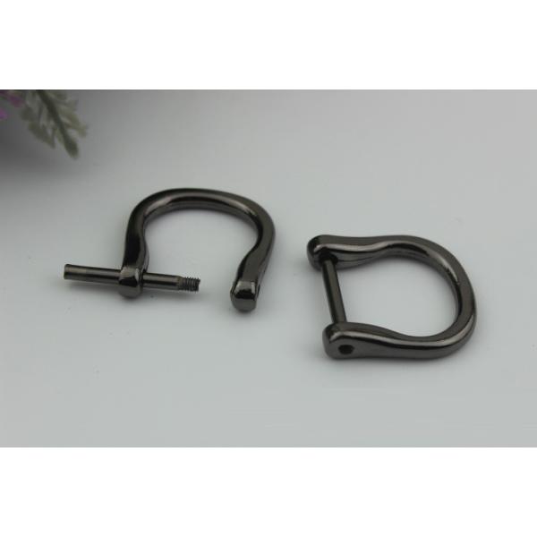 Nickel Plated Metal D Ring Buckle Bag Fittings,18MM Zinc Alloy D-ring For Handbag