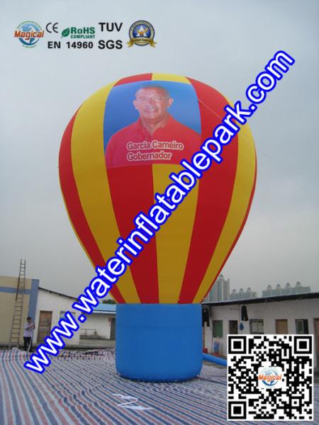 Oxford Fabric Inflatable Advertising Balloon , Inflatable Ground Balloon For Exhibition