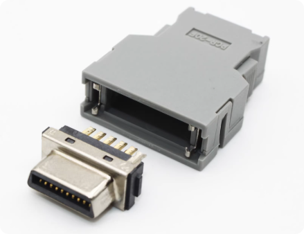 FANUC 20-Pin Servo Motor Connector with 1000V Rating and Silver Gold Plated Contacts for Industrial Automation