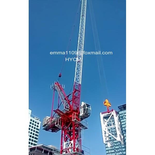8t D4522 Luffing Tower Crane 45m Lifting Boom Long 2.2t Tip Load