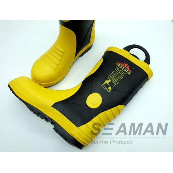 Ботинки безопасности оборудования ЭН15090-2012 стальных пожарных резиновых ботинок пожарного пальца ноги