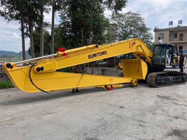Máquina escavadora Long Reach Boom do OEM e cubeta do braço 0.4CBM, acessório longo CAT320 do braço do crescimento