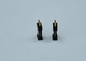 8.5h in-Line 2.54pH 1*2 Single Row Pin Au 15u'' Plated Terminals