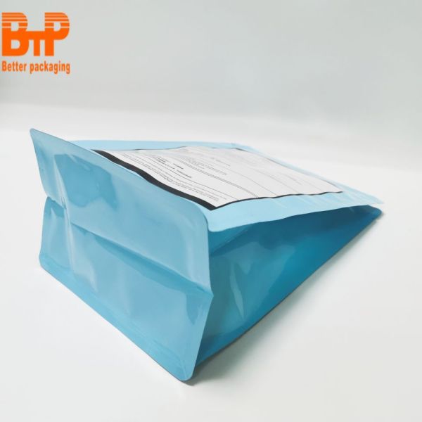 12-Ounce Food Grade Customized Square Bottom Pouch Disposable Mylar Coffee Bags with Air Valve Zipper Bag