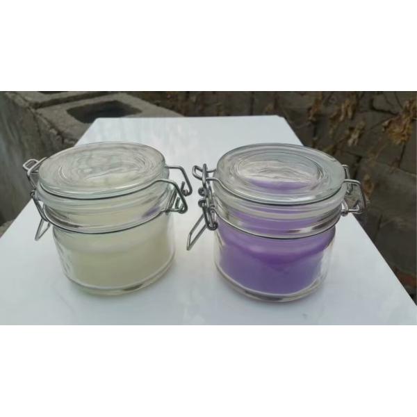 Decor  home scented glass jar candle with vanilla & lavender  fragrance