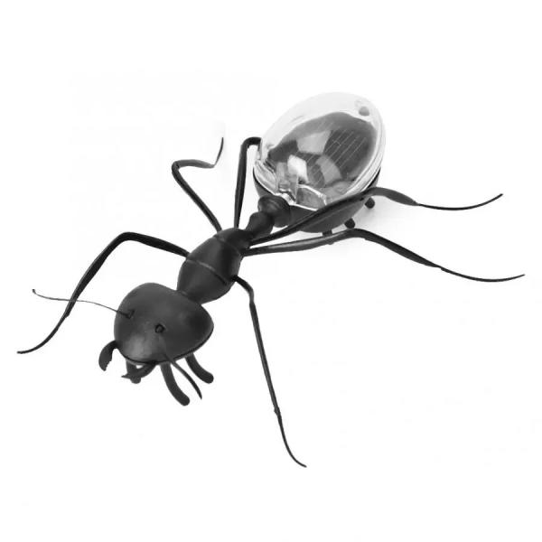 High Quality Black Creative Science Solar Power Novelty Gifts Plastic Promotional Solar Toys Ant