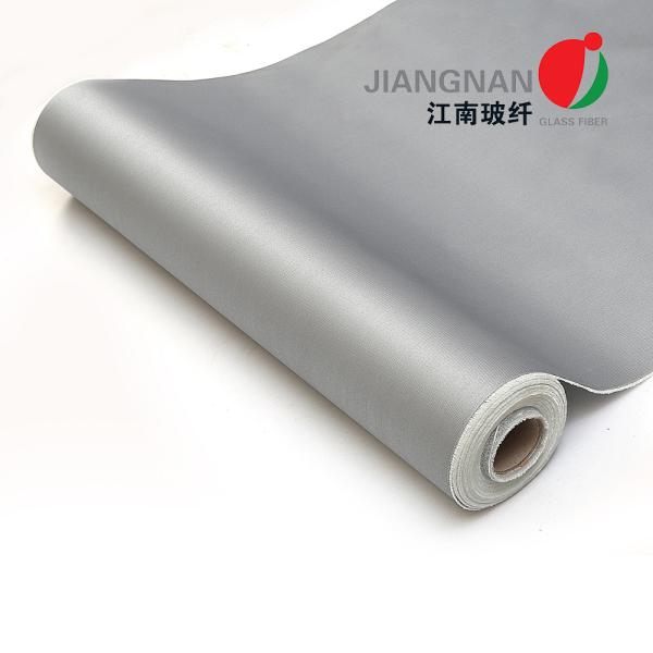 Espessura de Grey Polyurethane Coated Fiberglass Fabric 0.5mm