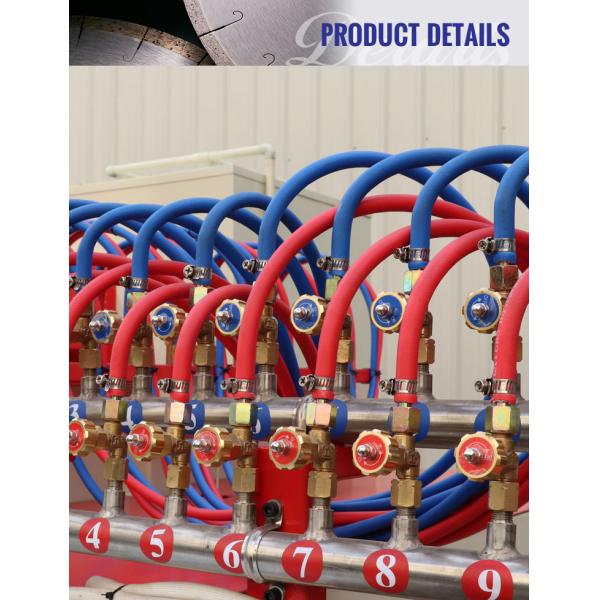 LINSING Пламенная каменная машина для обработки отделочных деталей для выщелоченного грубого сбора гранитной плиты