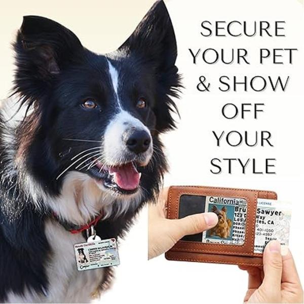 Custom DIY Sublimation MDF Dog Tag Blanks ID Anti-Lost Card Heat Transfer Blank PET License Tag For Pet