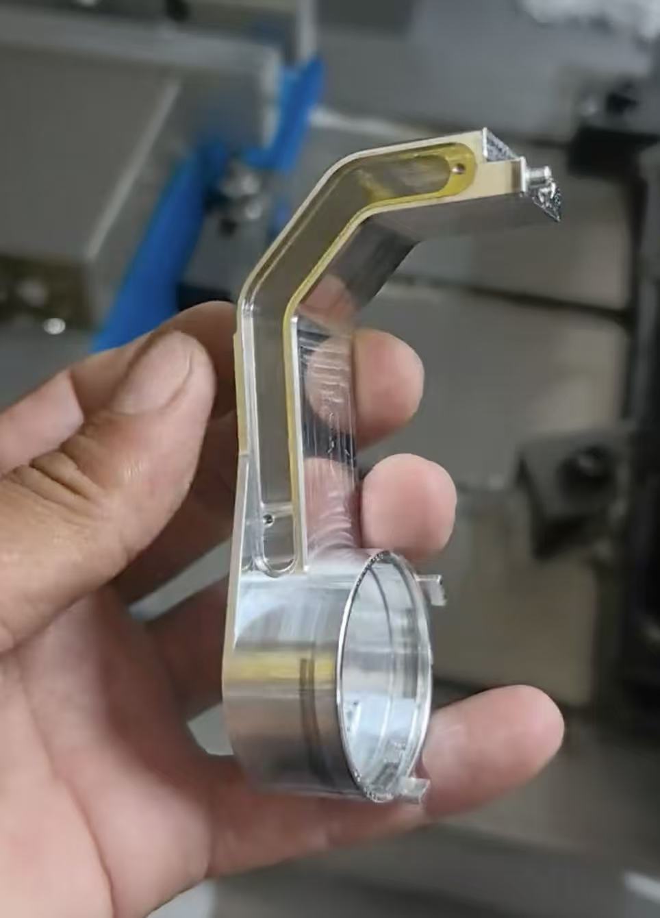 5-Axis CNC Machined Robotic Arm Linkage - Custom Robot Structural Component