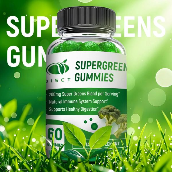 Private Label Supergreens Gummies With Weight Management Support And Digestion Support