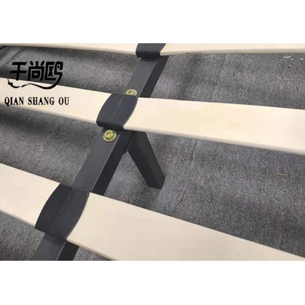 137*203cm LED Lights Around Bed , white Double Leather Frame Bed