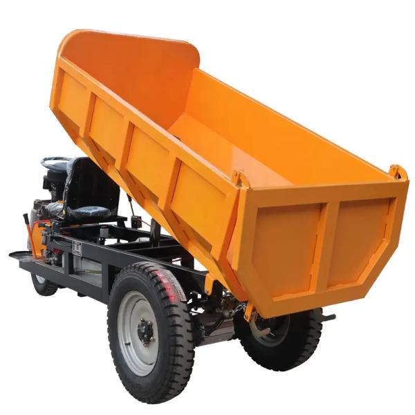2.5t Oil Palm Transportation Tractor Mini Tipper Site Dumper 72V Battery Dump Truck Hydraulic Cylinder