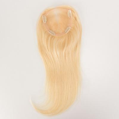 613 Loira Fêmea Perucas femininas de toupee 5x5 5x7 Suíça renda front toppers cabelo humano brasileiro