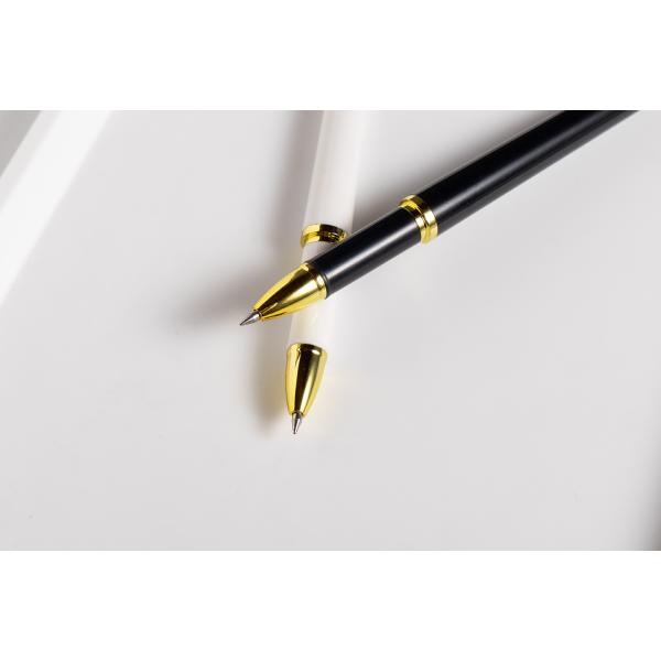 Настройка цветной канцелярской бумага Белая ручка Металлическая Простая графика Пластиковая гелевая ручка