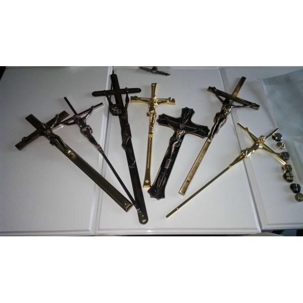 Крест и распятие Замак оцинковывают аксессуары Д007 55*17км украшения гроба сплава похоронные