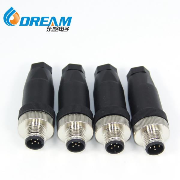 M12 Connector 5 Pin Male Female 5-Pin Pinout Pole Cable Connectors