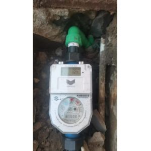 Contador de agua prepagado de 15-25 mm con conectividad al sistema de venta en línea conveniente
