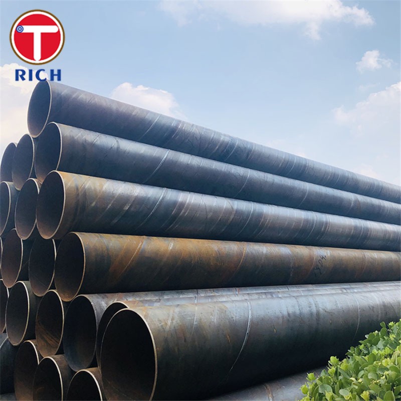 ASTM A139 Carbon Steel Spiral Weld Steel Pipe For Fluid Transport
