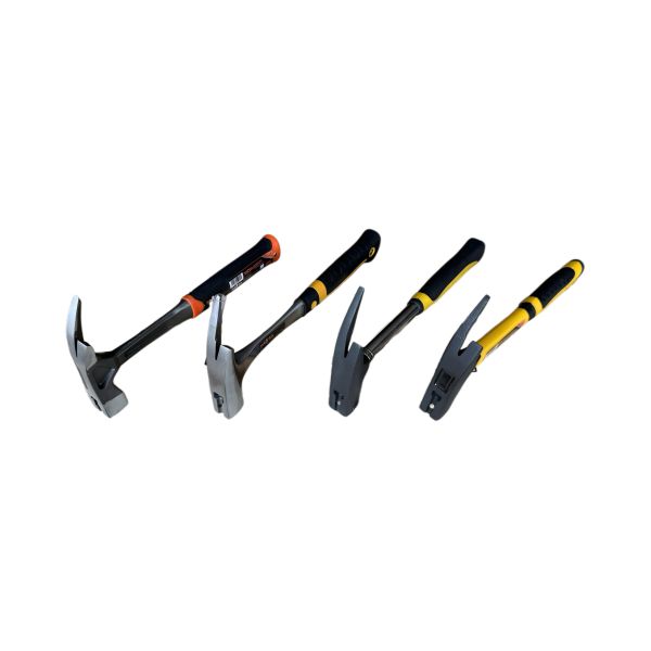 Roofing hammer with fiberglass handle