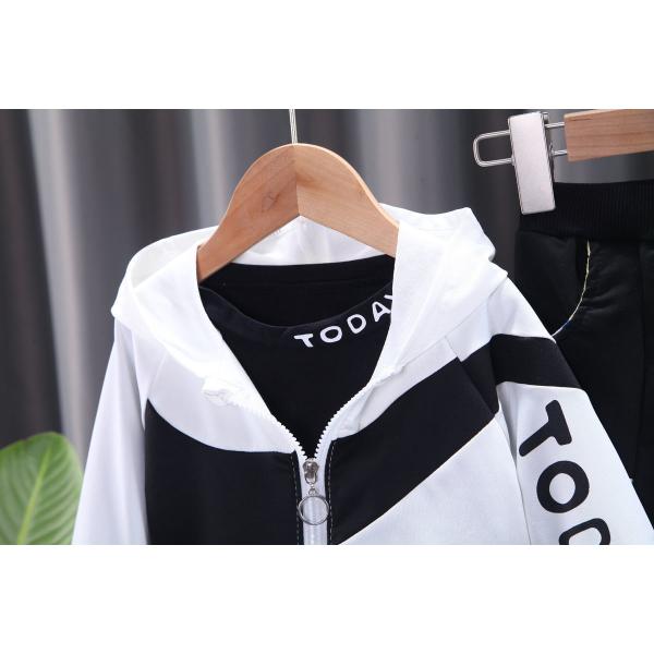 Children's Outfit Sets Toddler Baby Jacket Three Piece Handsome Clothes