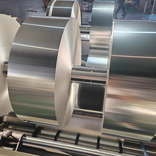 8011 O Temper Aluminum Foil Roll 55-70 Micron Flexible Duct Insulation Foil