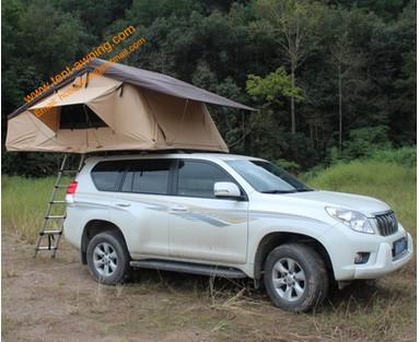 Outdoor  Waterproof Aluminum Poles 2-4 People Travelling Camping Car Top Trailer Tent