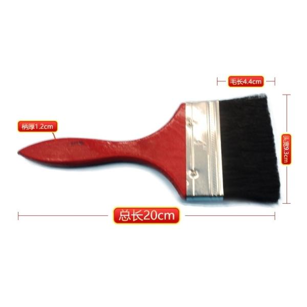 Red Wooden Handle Paint Brush with Pure Bristle and Customized Request