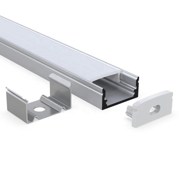 1m 2m 3m Surface Mounted LED Profile For Led Strips Silver Color