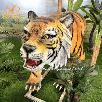 Realistic Animatronic Animal Tiger Head for Zoo Park and Exhibition