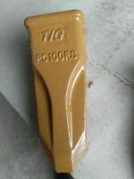 A fábrica do tipo do TIG de cubeta dos dentes da cubeta de KOMATSU PC100 derruba o dente de PC100RC com material durável para mover-se da terra