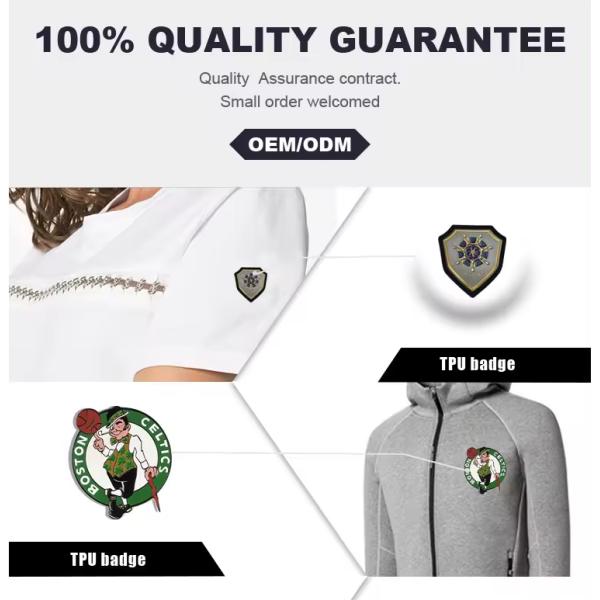 Custom Design Letters High Frequency Embossed Brand Label 3D TPU Logo Heat Transfer Iron on Labels for Clothing