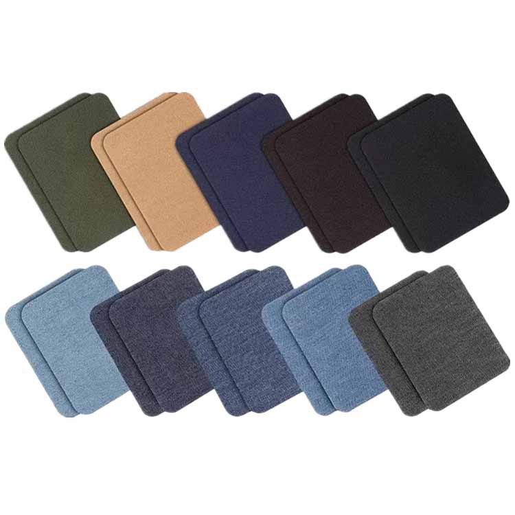 30-Piece Knee Patch Cloth Computer Embroidered Fabric for Clothing Ironing Denim Arbitrary Cut Patch