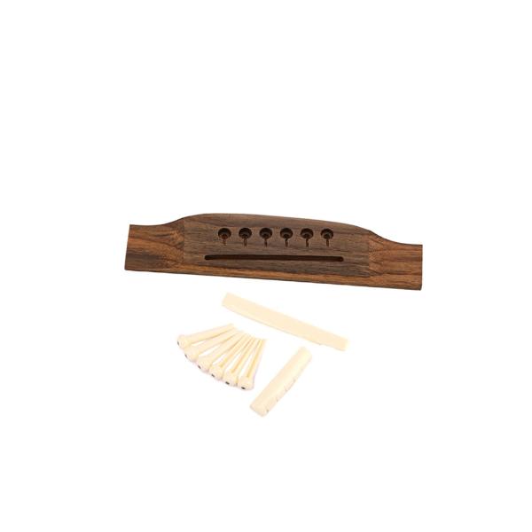 6 Pins Acoustic Electric Guitar Bridge 155.7*26*9.2MM Elegant Touch