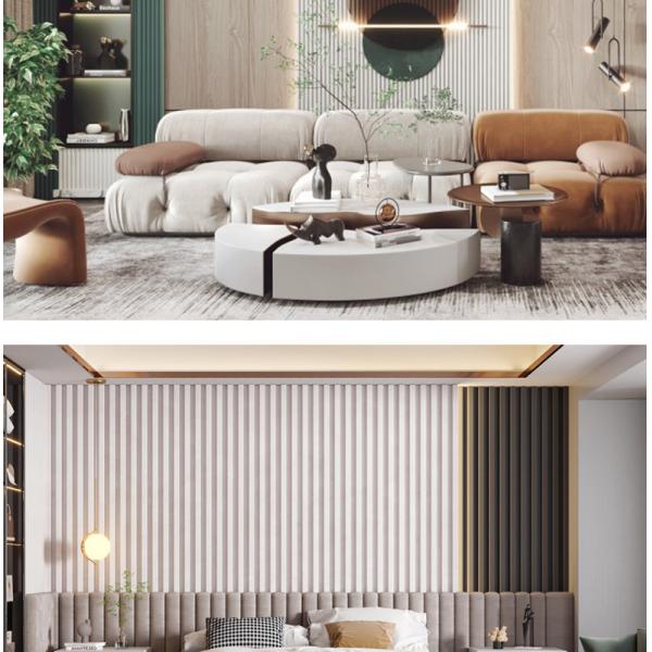 Внутреннее 15mm деревянное WPC рифлить доску гриля панели стены