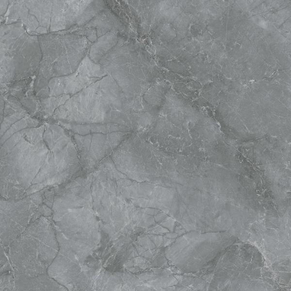 600x600 Gray Polished Porcelain Tiles With Stone Imitation Texture